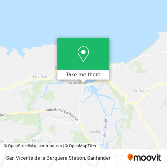 San Vicente de la Barquera Station map