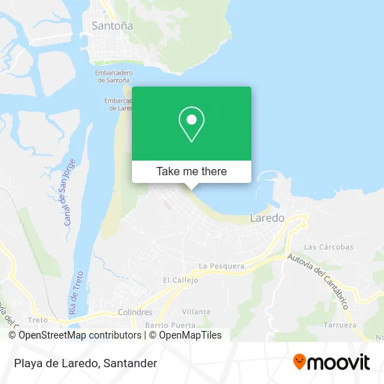 Playa de Laredo map