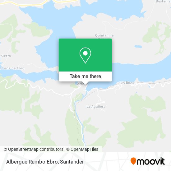 Albergue Rumbo Ebro map