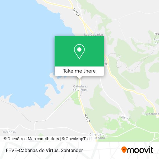 FEVE-Cabañas de Virtus map