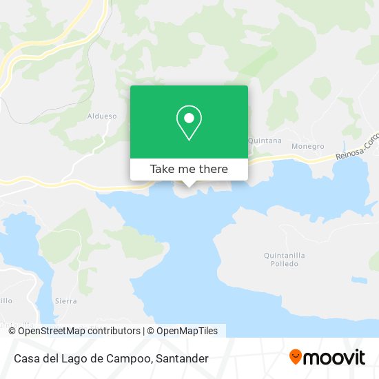 mapa Casa del Lago de Campoo