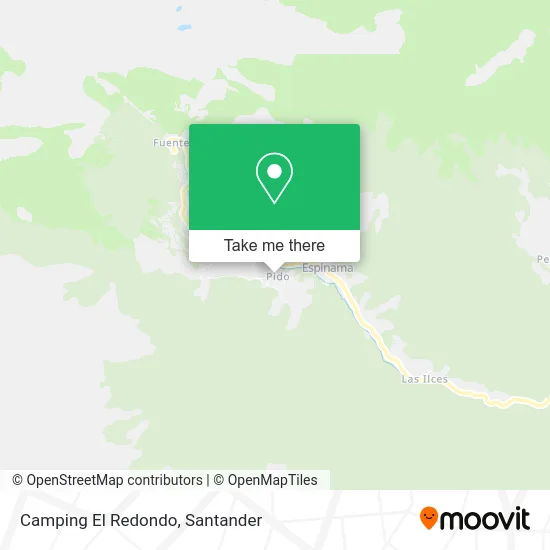 Camping El Redondo map