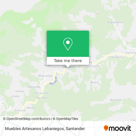 Muebles Artesanos Lebaniegos map