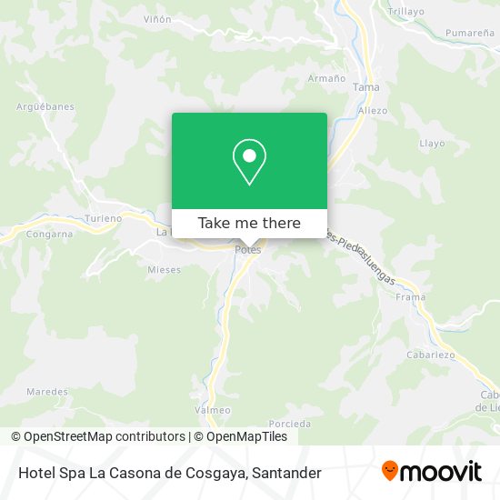 Hotel Spa La Casona de Cosgaya map