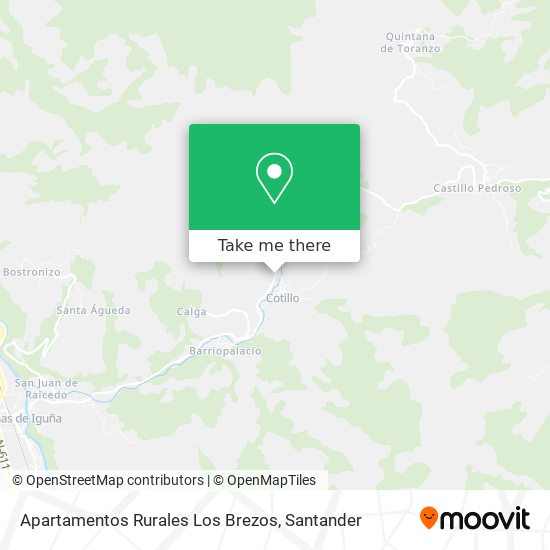 Apartamentos Rurales Los Brezos map