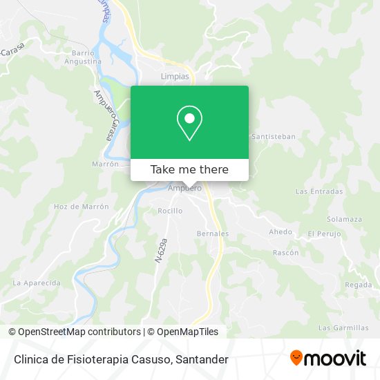 Clinica de Fisioterapia Casuso map