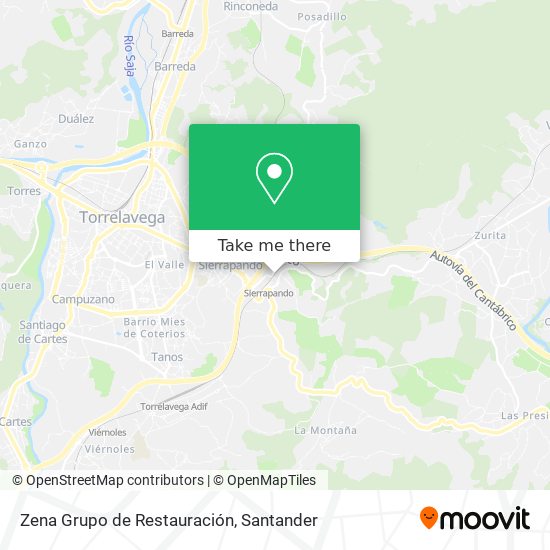 Zena Grupo de Restauración map