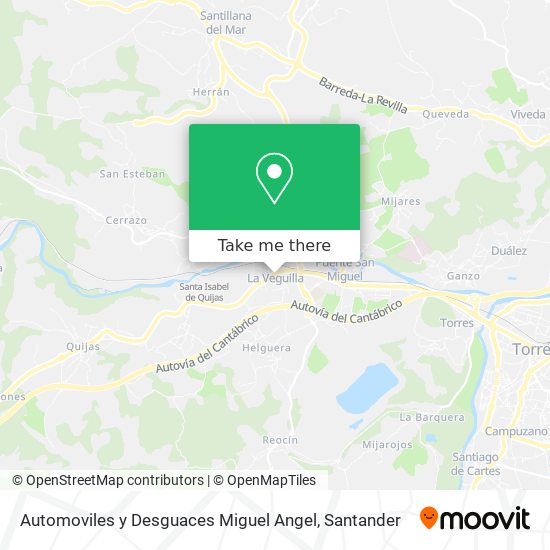 Automoviles y Desguaces Miguel Angel map