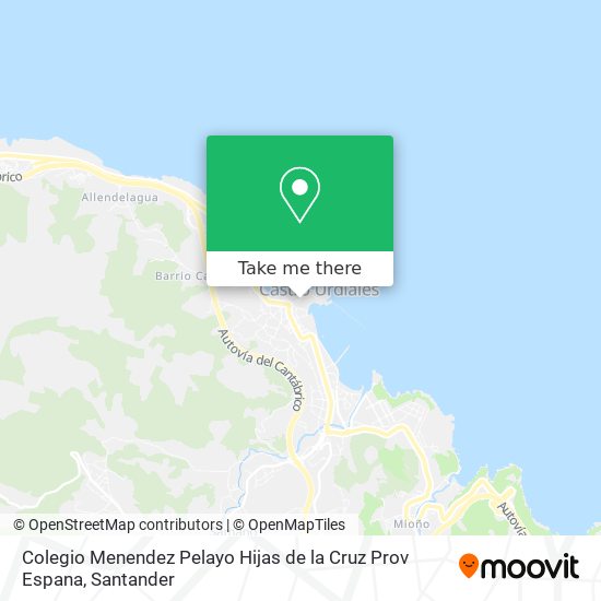 Colegio Menendez Pelayo Hijas de la Cruz Prov Espana map
