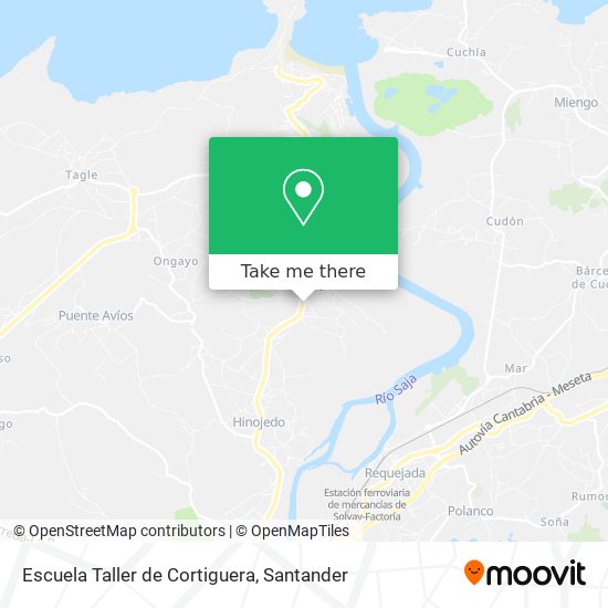 mapa Escuela Taller de Cortiguera