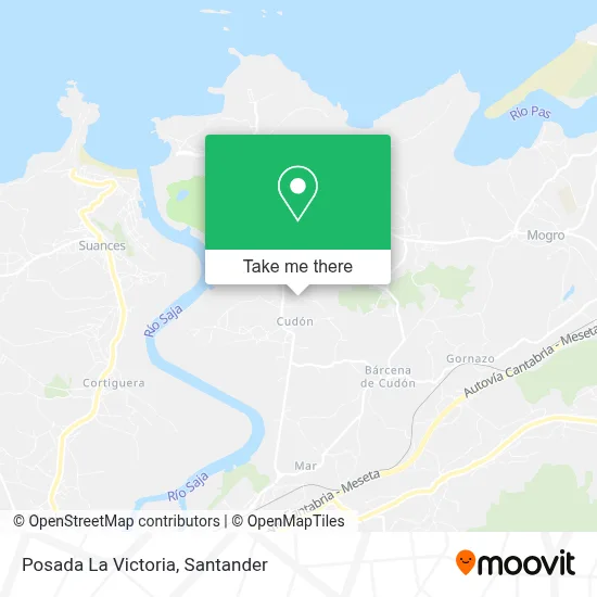 Posada La Victoria map