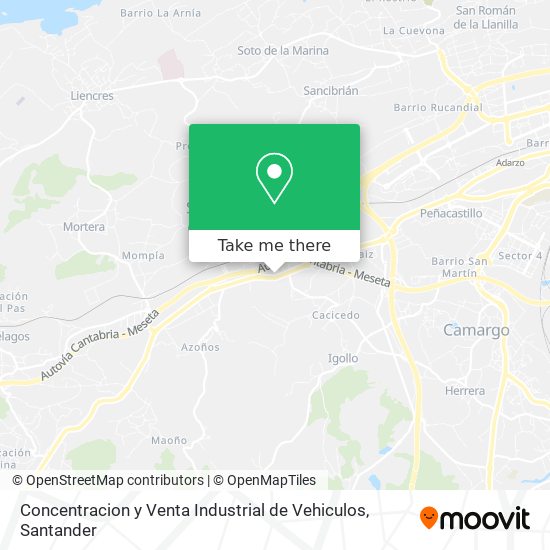 Concentracion y Venta Industrial de Vehiculos map