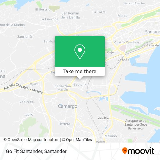 mapa Go Fit Santander