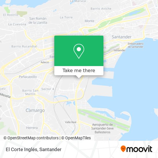 El Corte Inglés map