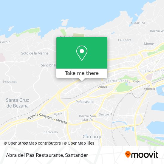 mapa Abra del Pas Restaurante