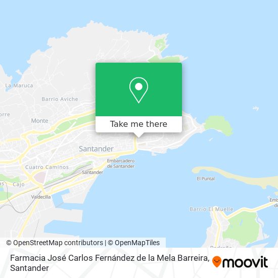 mapa Farmacia José Carlos Fernández de la Mela Barreira