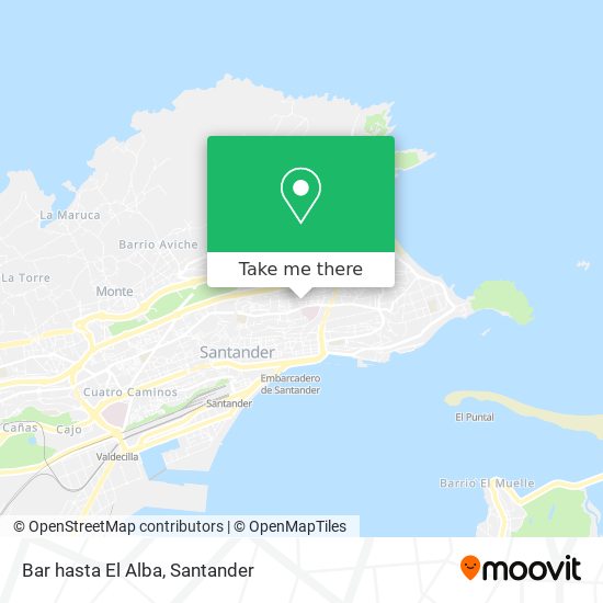 mapa Bar hasta El Alba