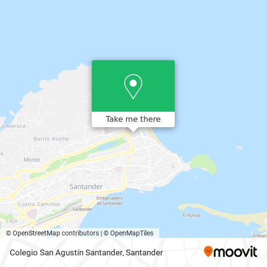 mapa Colegio San Agustín Santander