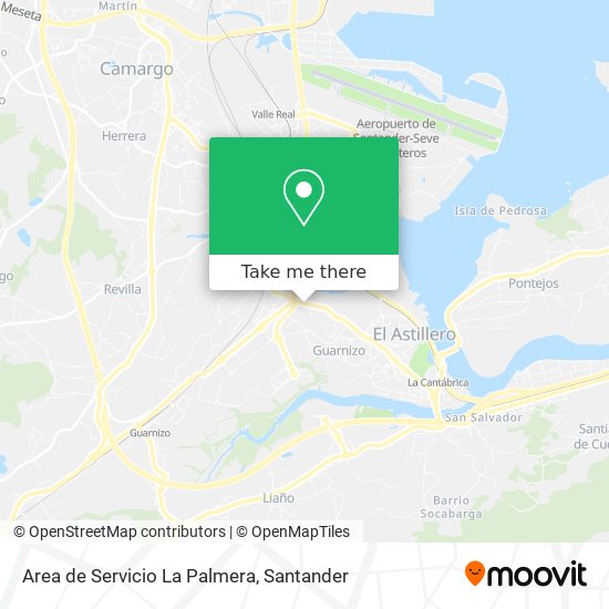 Area de Servicio La Palmera map