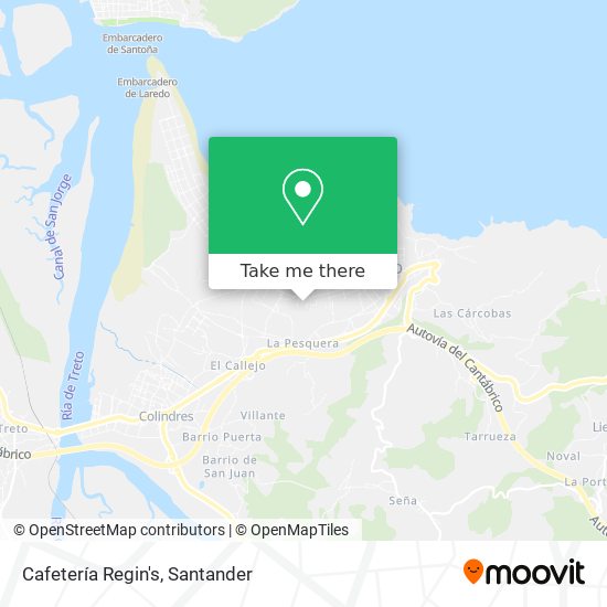 Cafetería Regin's map
