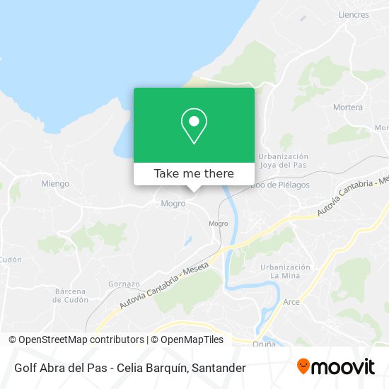 Golf Abra del Pas - Celia Barquín map