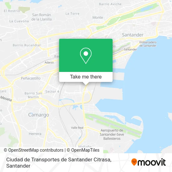 Ciudad de Transportes de Santander Citrasa map