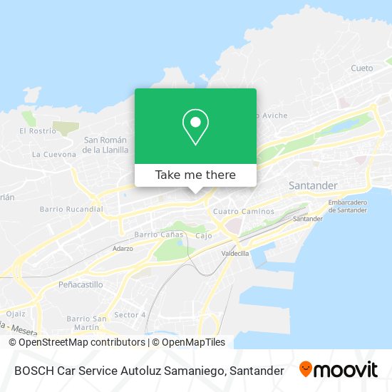 BOSCH Car Service Autoluz Samaniego map