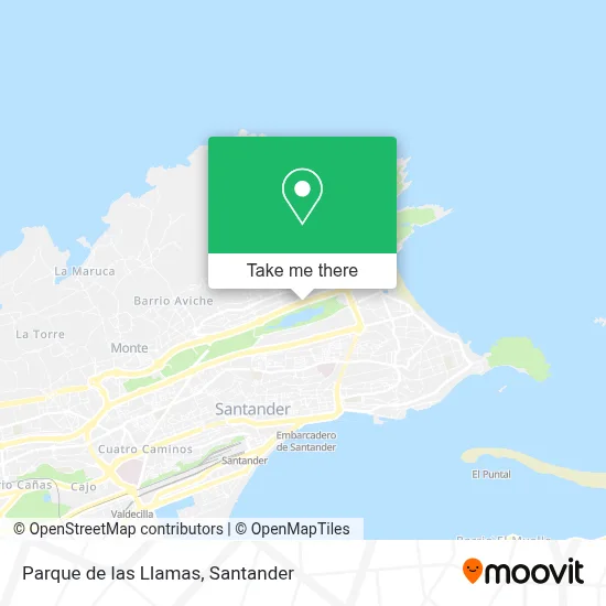 Parque de las Llamas map