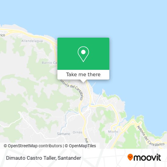 Dimauto Castro Taller map