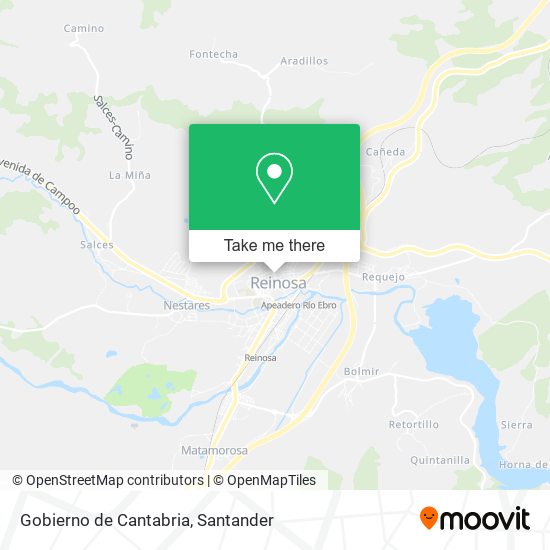 Gobierno de Cantabria map