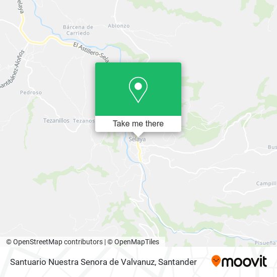 Santuario Nuestra Senora de Valvanuz map