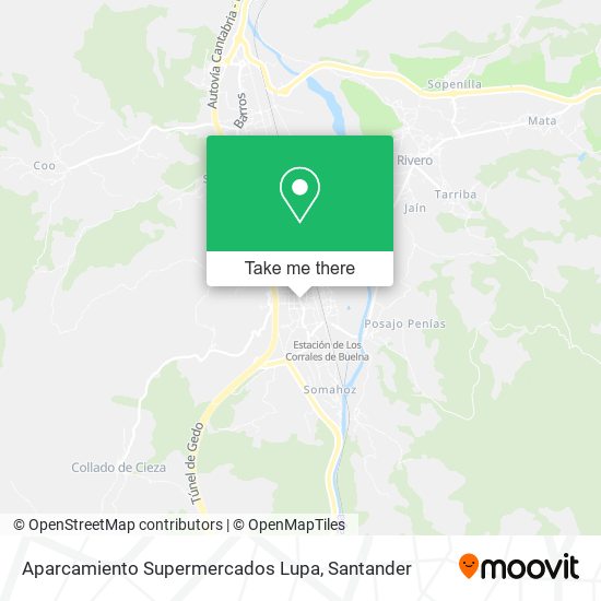 Aparcamiento Supermercados Lupa map