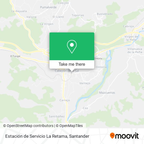 Estación de Servicio La Retama map