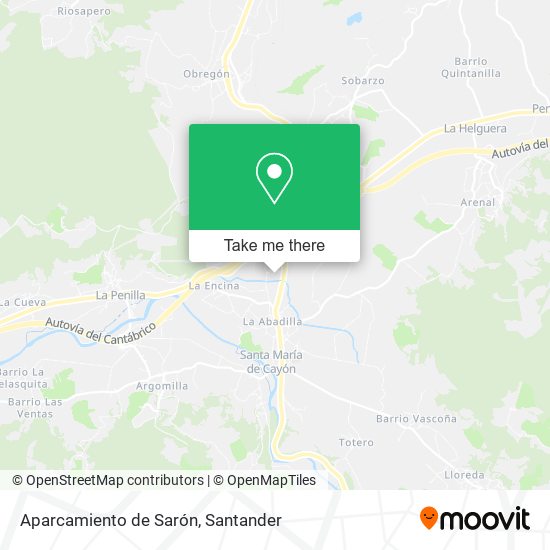 Aparcamiento de Sarón map