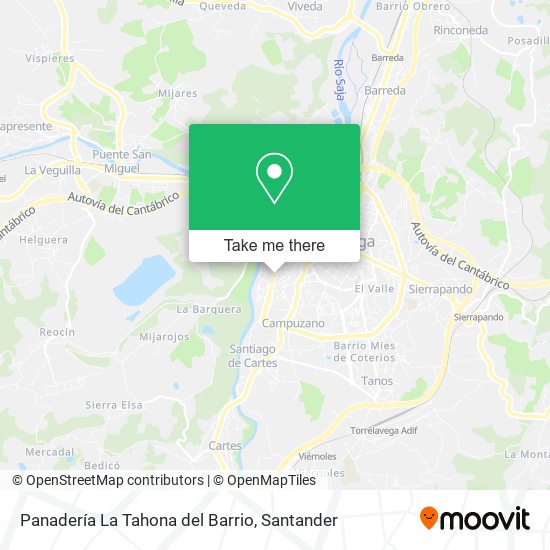 Panadería La Tahona del Barrio map