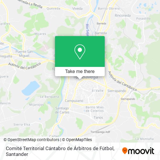 Comité Territorial Cántabro de Árbitros de Fútbol map