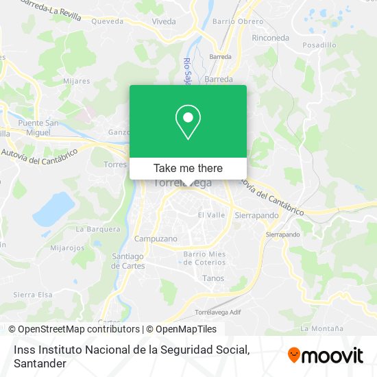 Inss Instituto Nacional de la Seguridad Social map