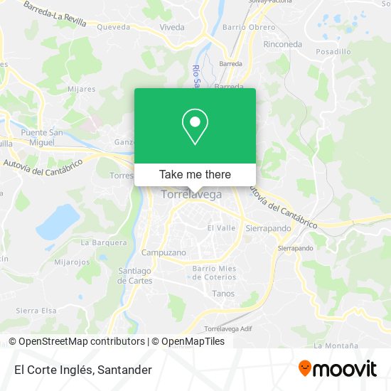 El Corte Inglés map