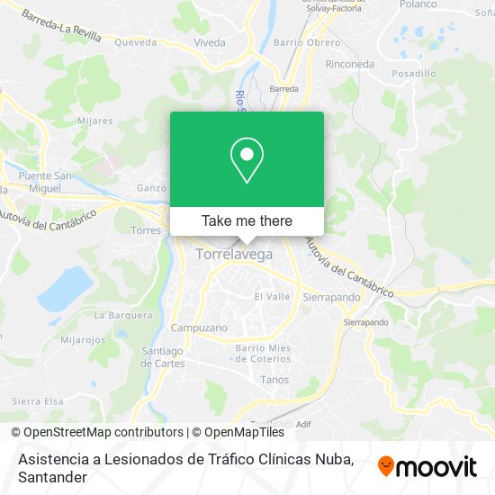 Asistencia a Lesionados de Tráfico Clínicas Nuba map
