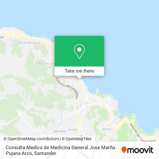 Consulta Medica de Medicina General Jose Marña Pujana Arco map