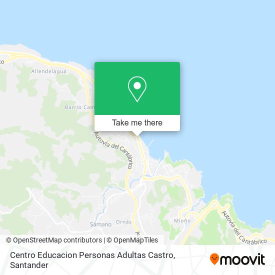 Centro Educacion Personas Adultas Castro map