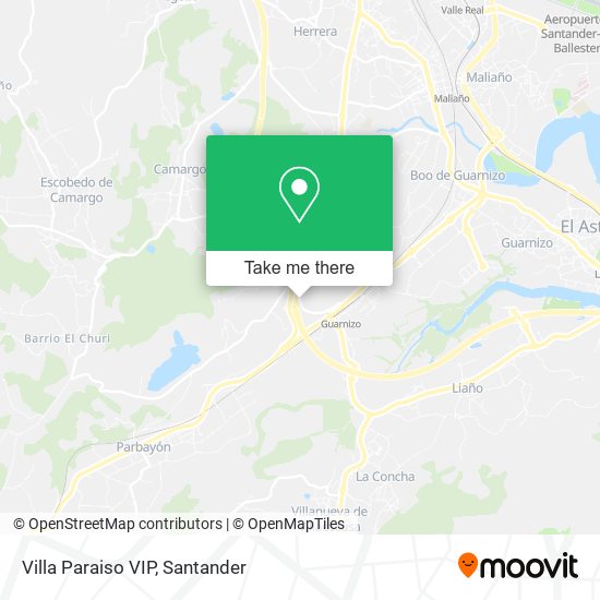 mapa Villa Paraiso VIP