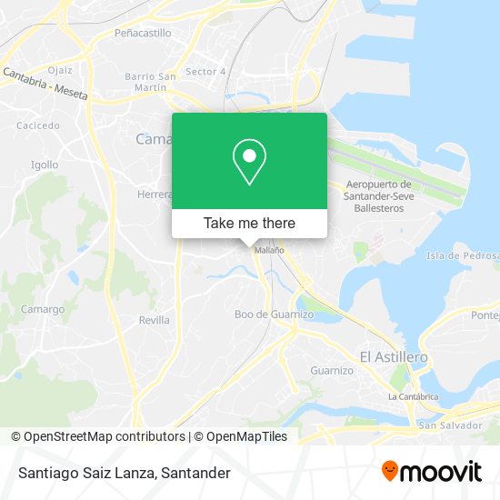 Santiago Saiz Lanza map