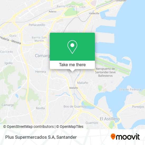 Plus Supermercados S.A map