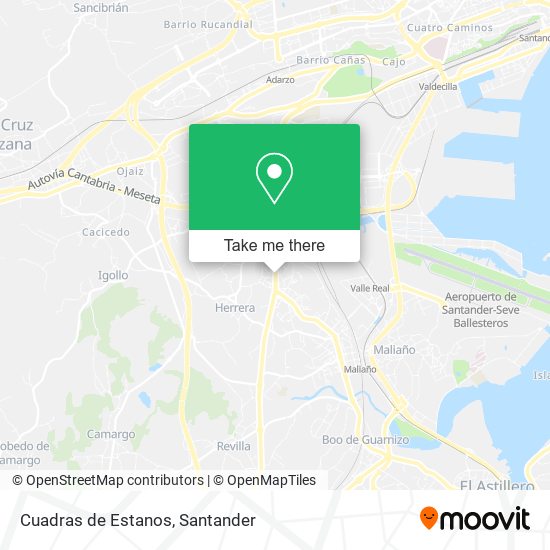 Cuadras de Estanos map