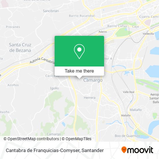 Cantabra de Franquicias-Comyser map