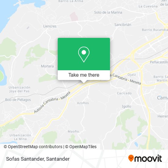 Sofas Santander map