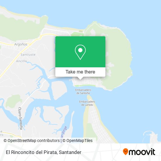 El Rinconcito del Pirata map