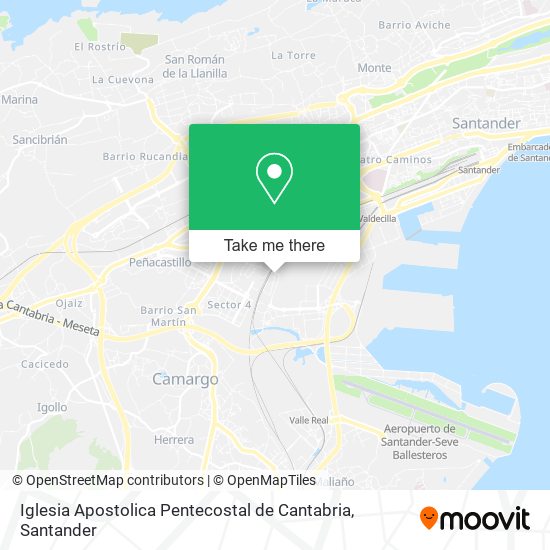 Iglesia Apostolica Pentecostal de Cantabria map