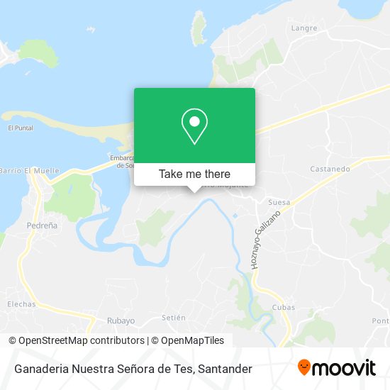 Ganaderia Nuestra Señora de Tes map
